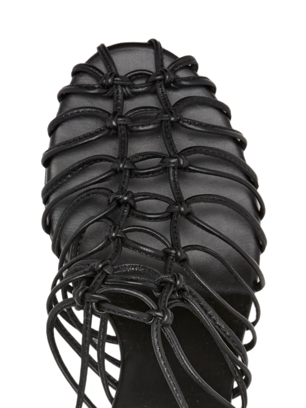 Proenza Schouler Tee Knot nappa sandalen Zwart