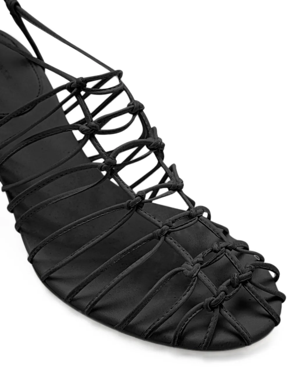Proenza Schouler Tee Knot nappa sandalen Zwart