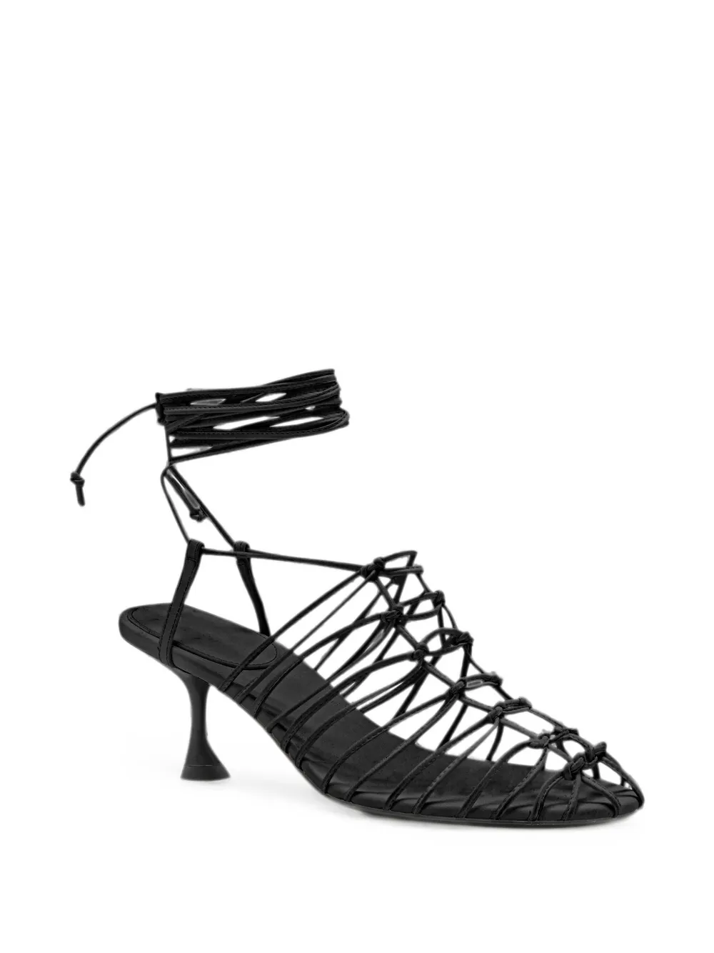Proenza Schouler Tee Knot nappa sandalen Zwart