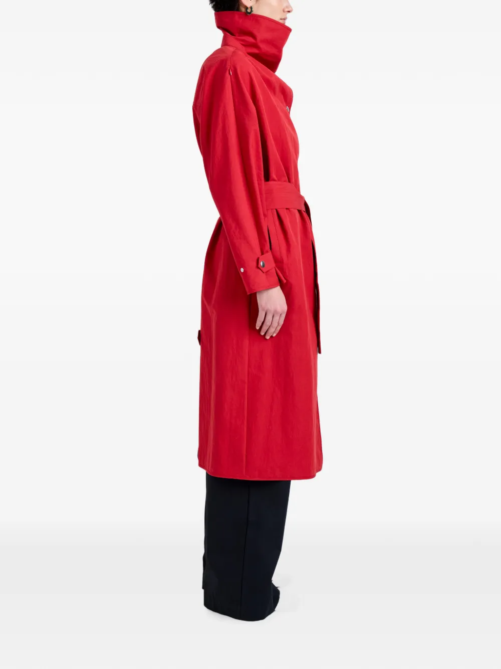Proenza Schouler White Label Corey trenchcoat van gewassen katoen Rood