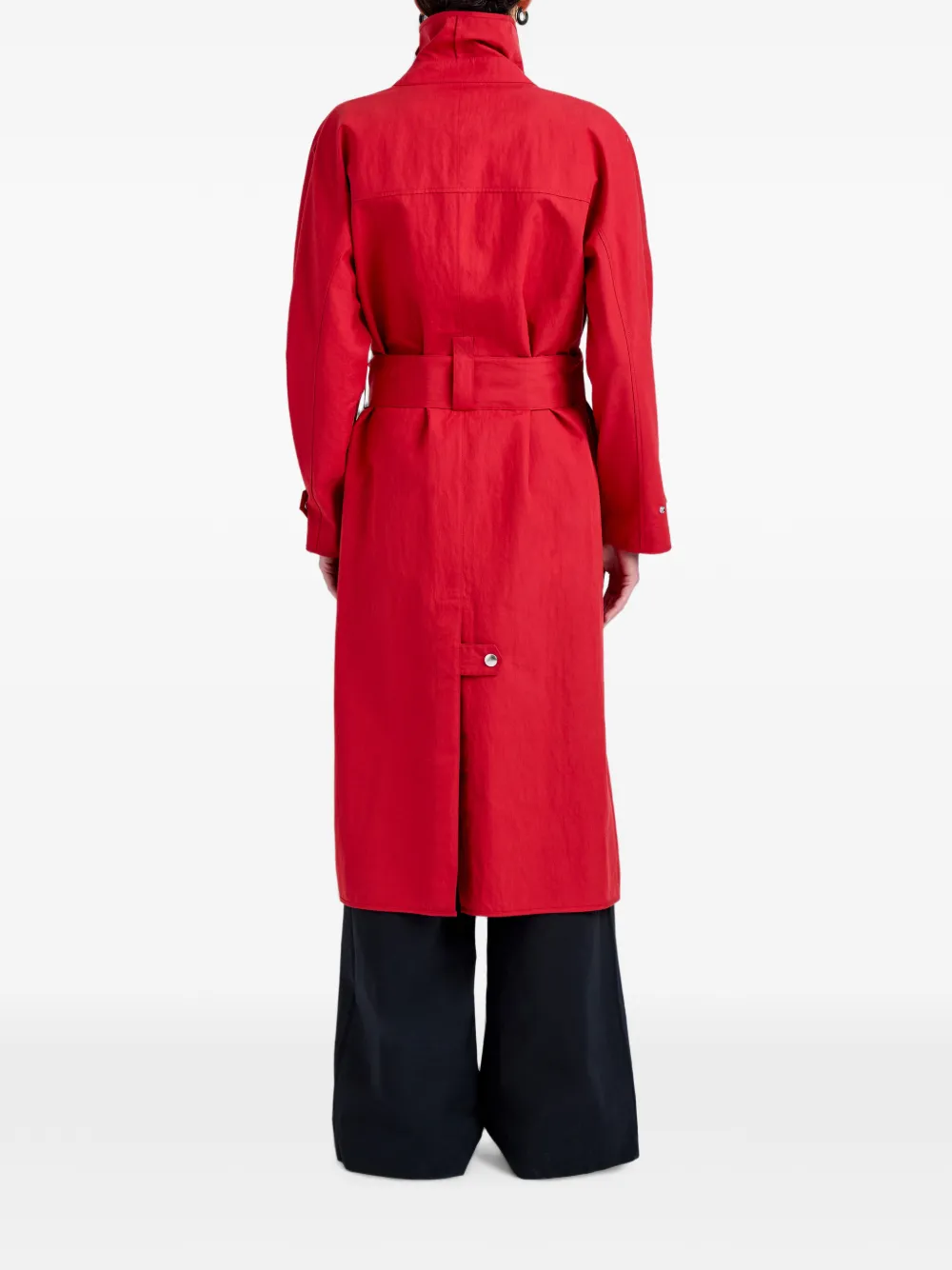 Proenza Schouler White Label Corey trenchcoat van gewassen katoen Rood