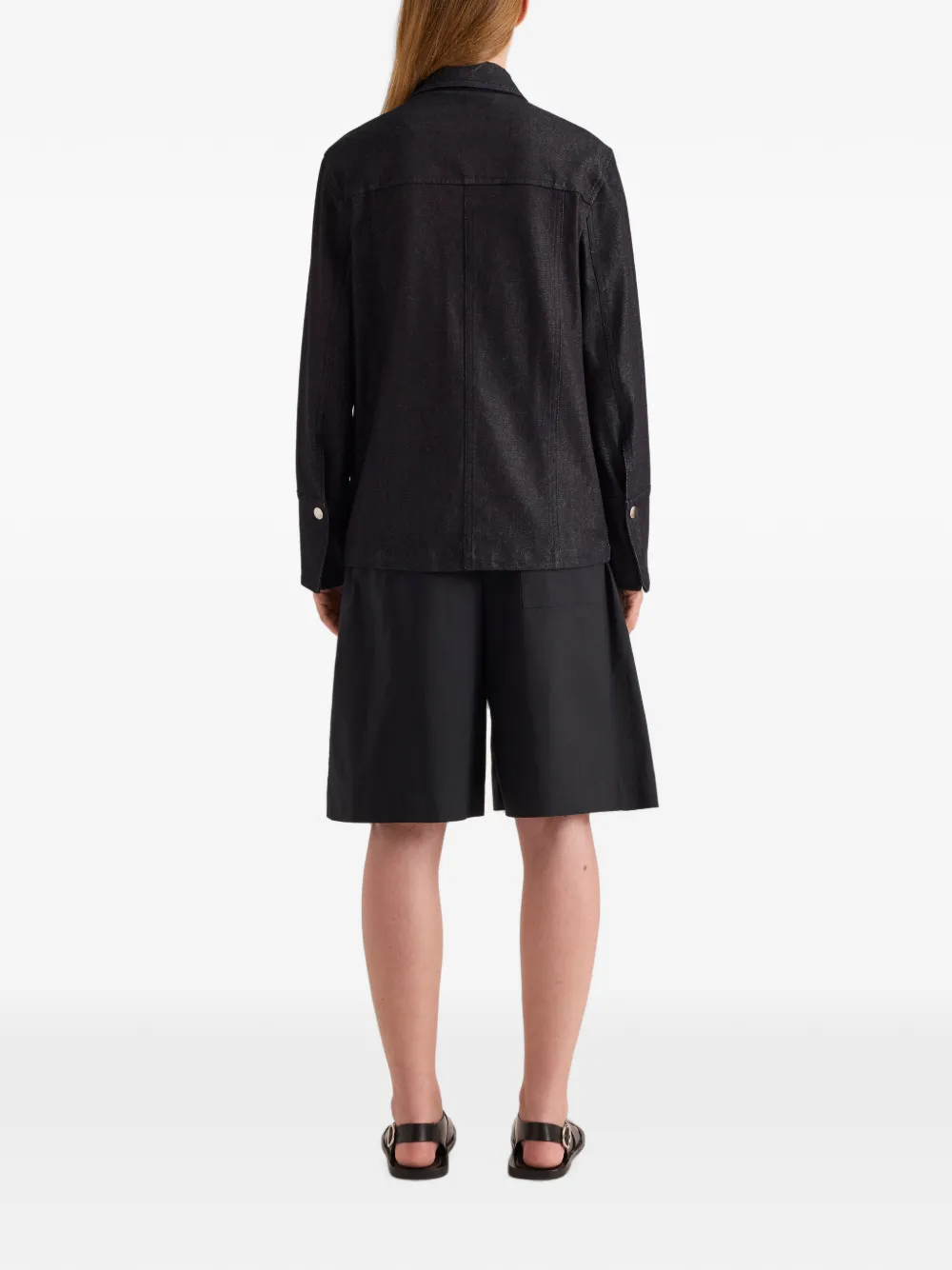 Proenza Schouler White Label Stella jas van stretch twill Blauw