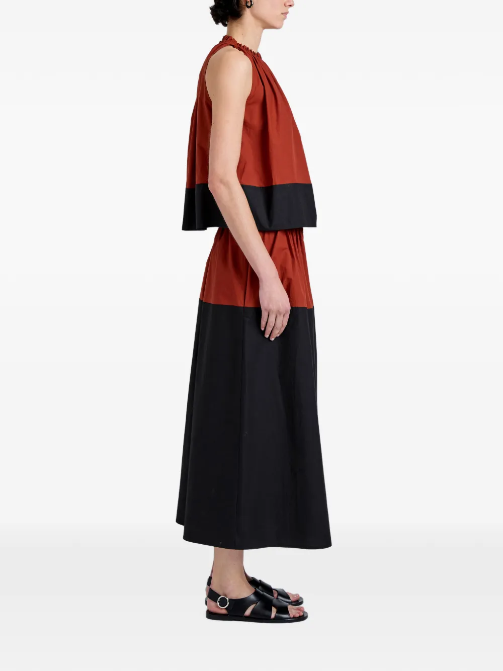 Proenza Schouler White Label Esme popeline top Bruin