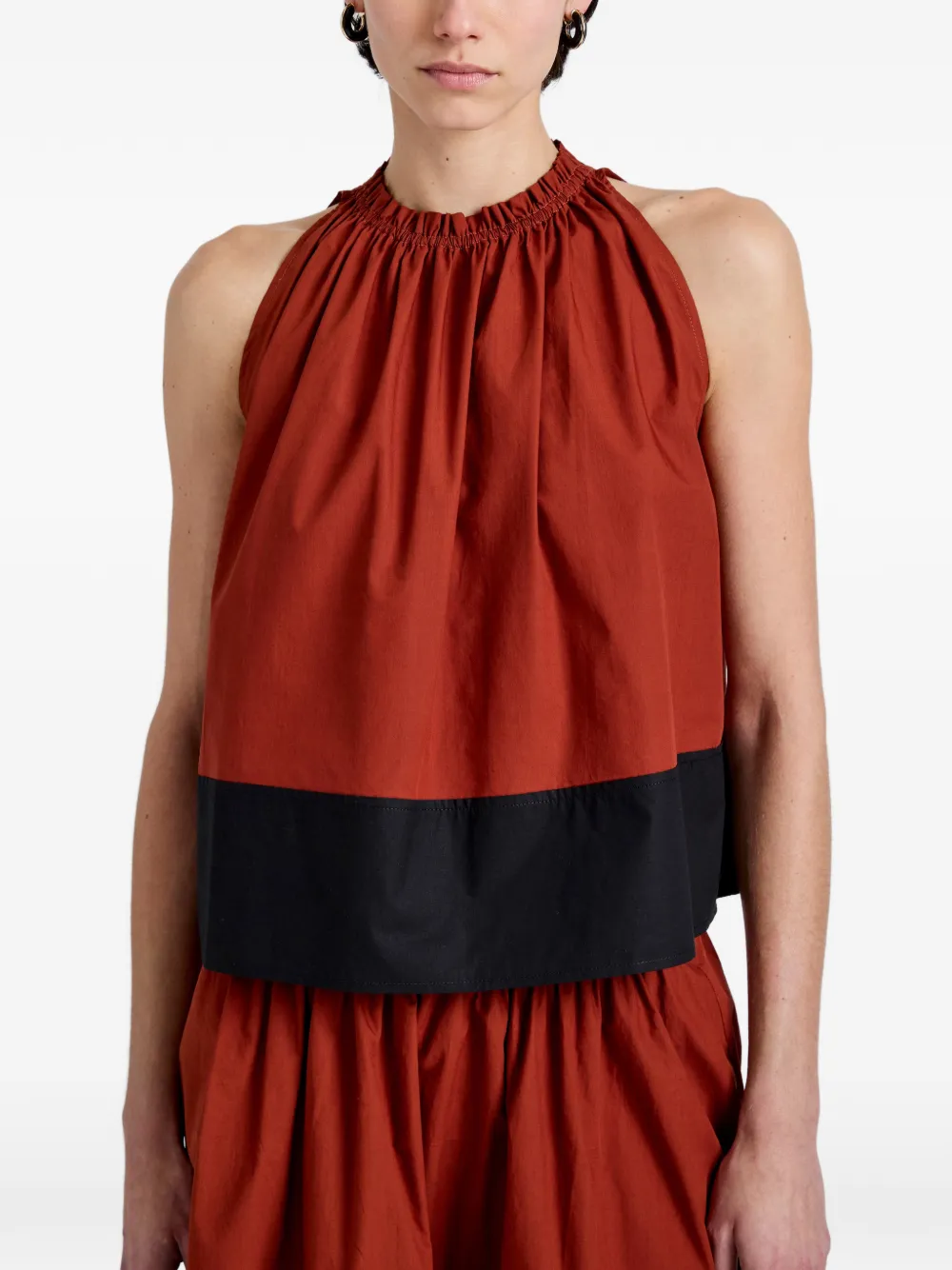 Proenza Schouler White Label Esme popeline top Bruin