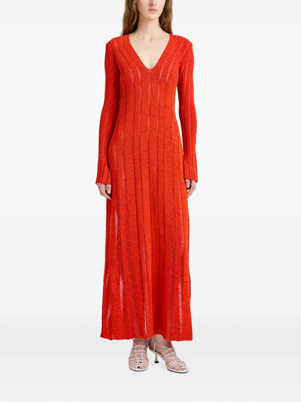 Proenza Schouler Maelle tweed jurk Rood