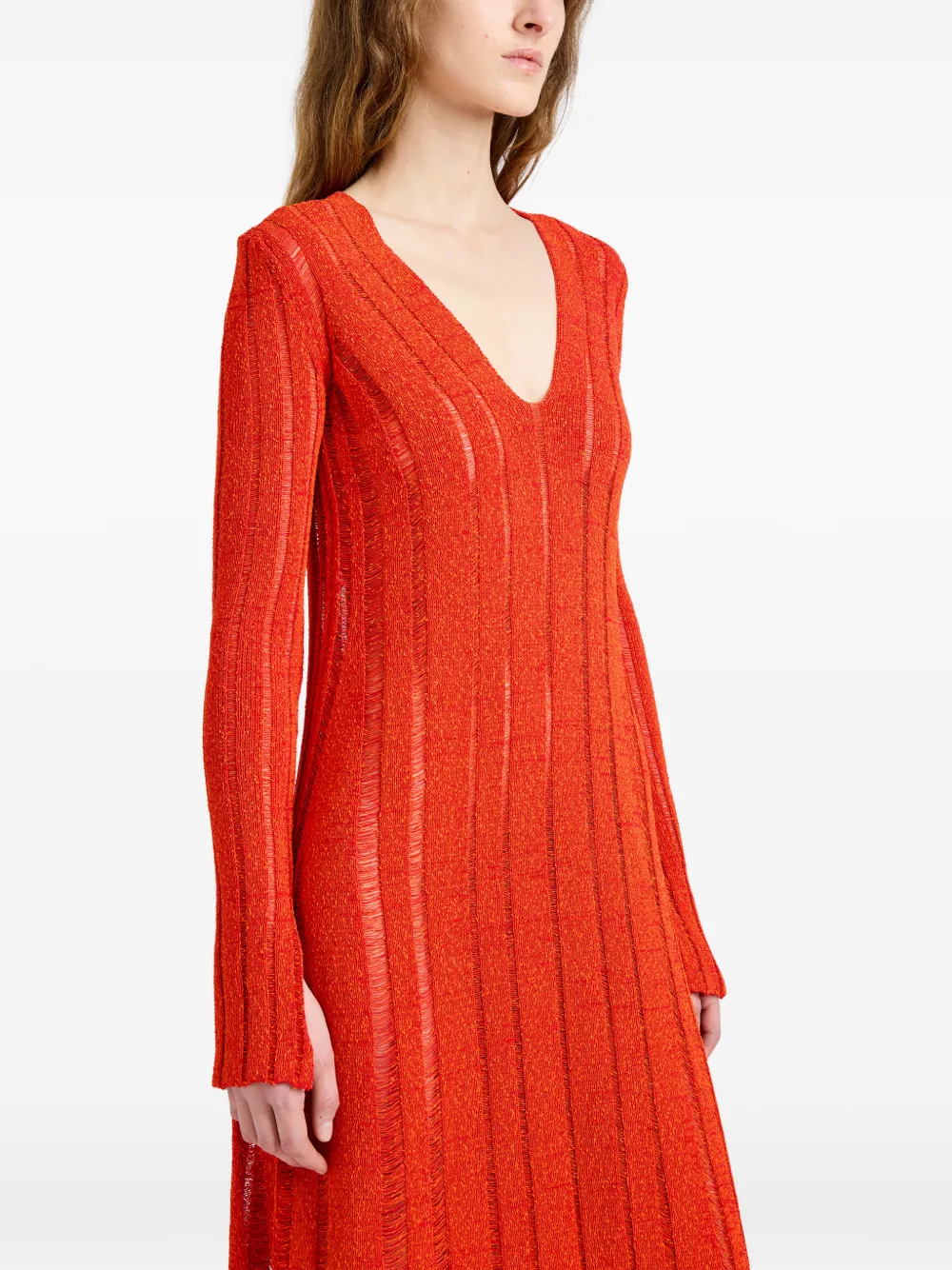 Proenza Schouler Maelle tweed jurk Rood
