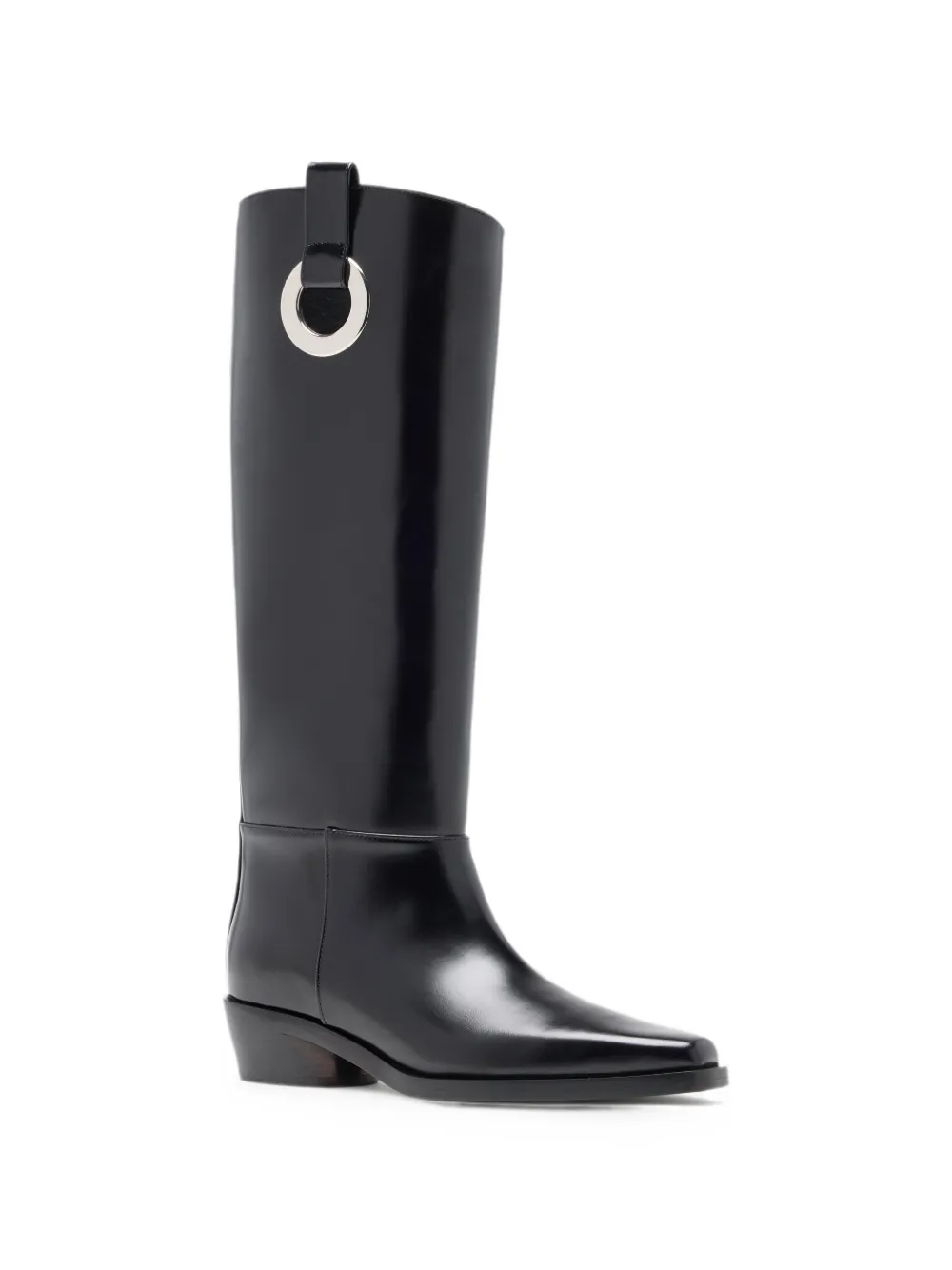 Proenza Schouler Bronco grommet knee high boots Zwart