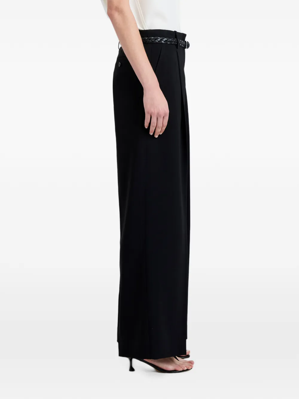 Proenza Schouler Halima broek van matte dubbele crêpe Zwart
