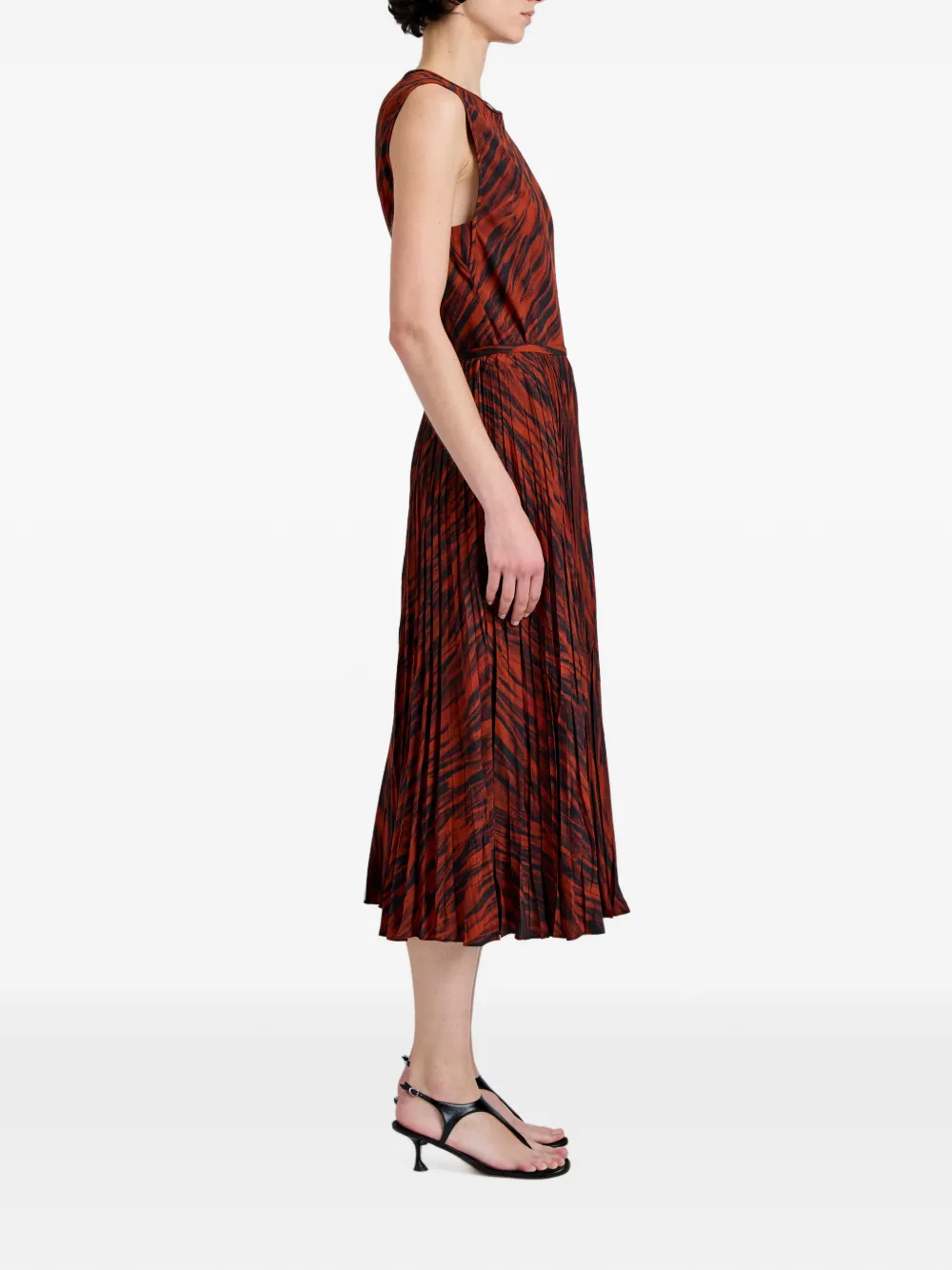Proenza Schouler White Label Megan twill top met print Rood