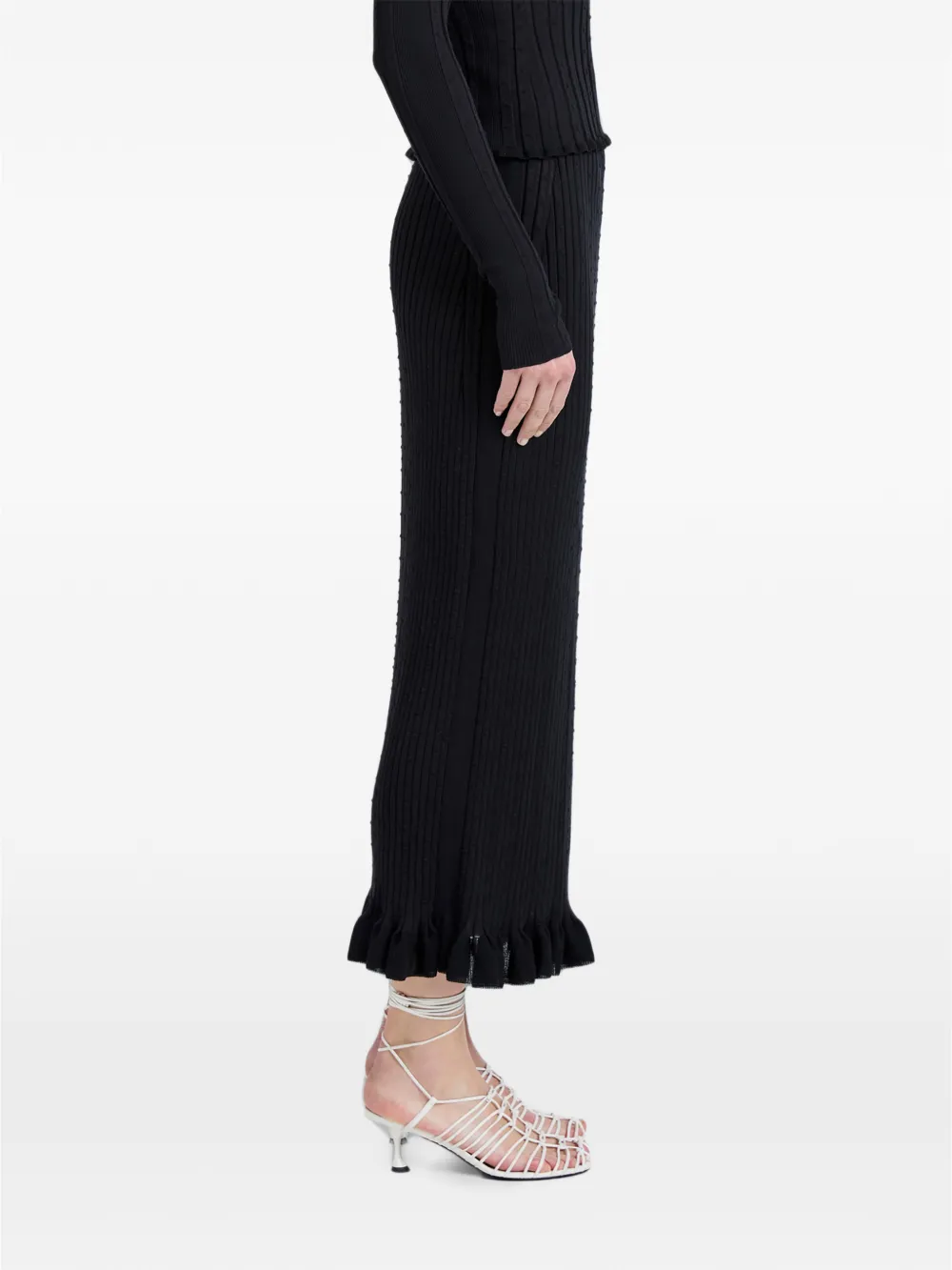 Proenza Schouler Monet gebreide rok Zwart