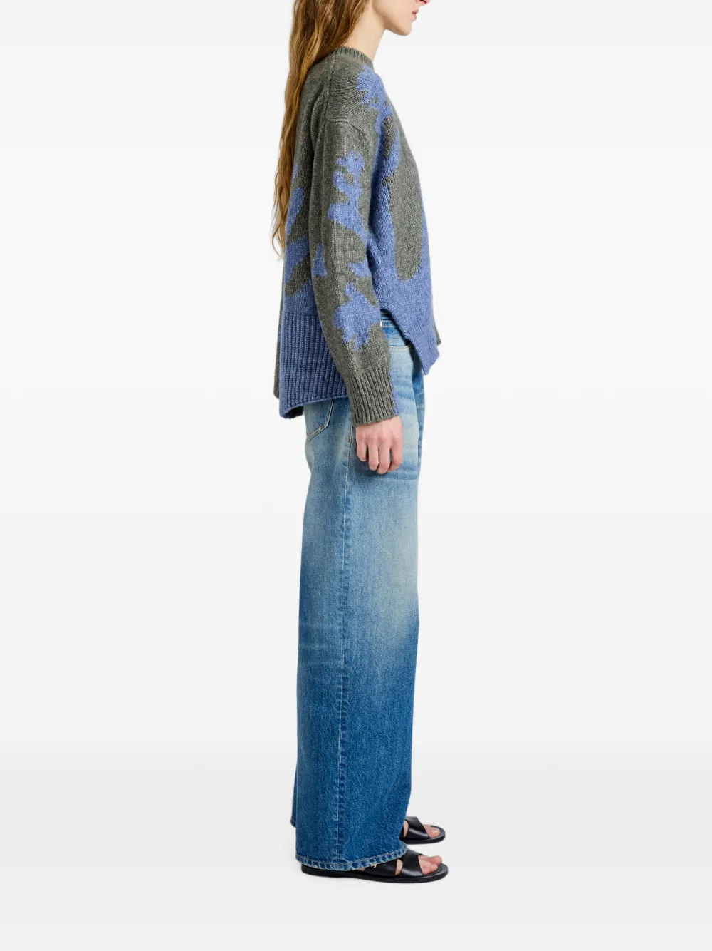 Proenza Schouler White Label Cathy wol gebreide trui Grijs