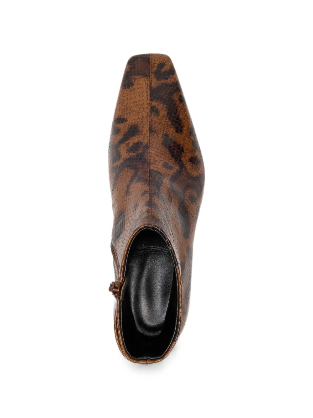 Proenza Schouler Trap flat ankle boots In embossed-python Bruin
