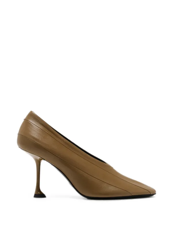 Proenza Schouler Tee 85 Pieced Pumps in Brown