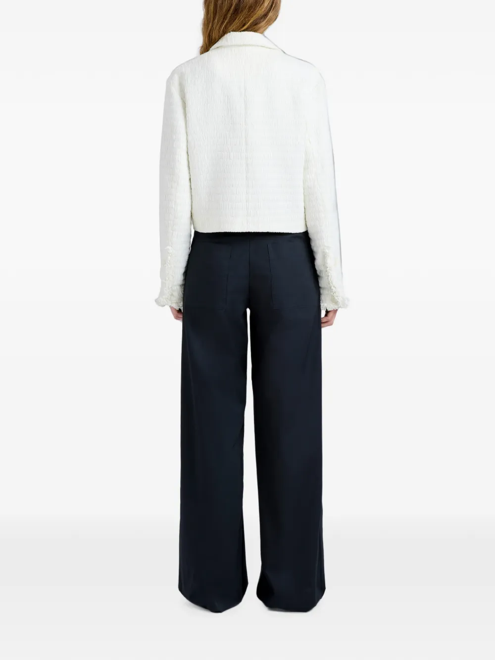 Proenza Schouler White Label Nima geweven jas Wit