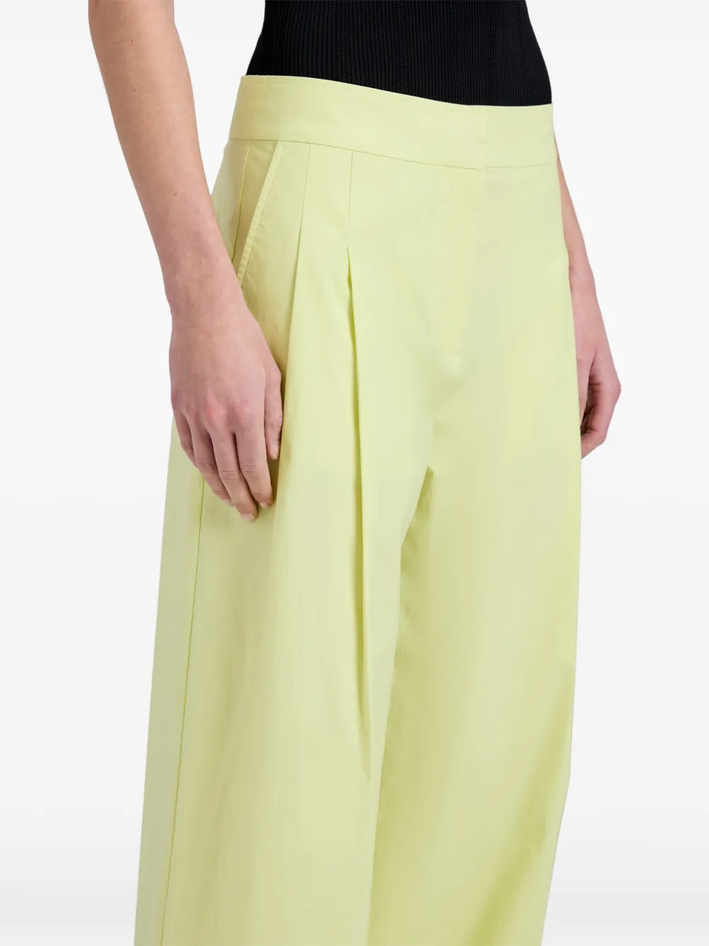 Proenza Schouler White Label Coralie popeline broek Geel