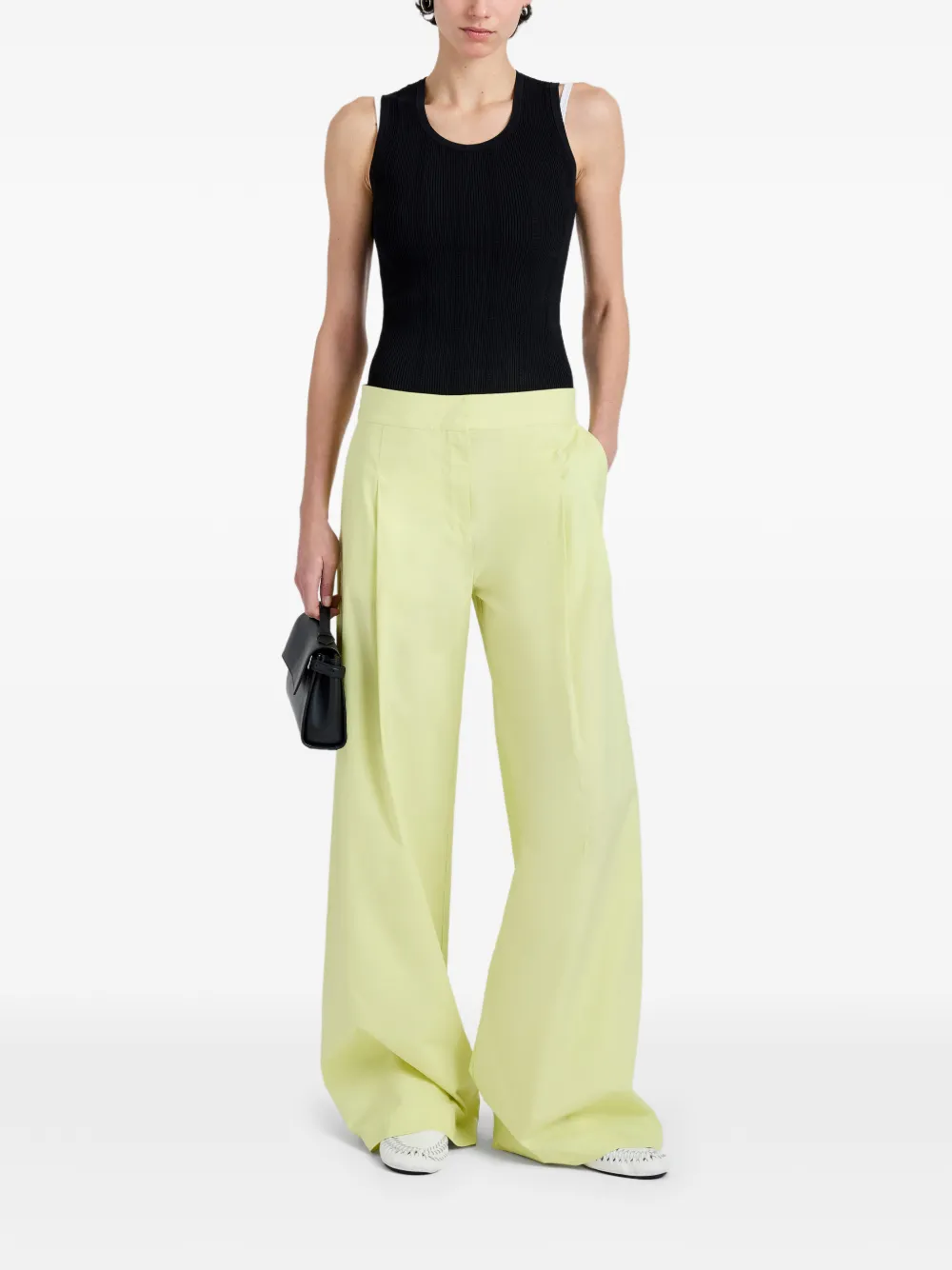 Proenza Schouler White Label Coralie popeline broek Geel