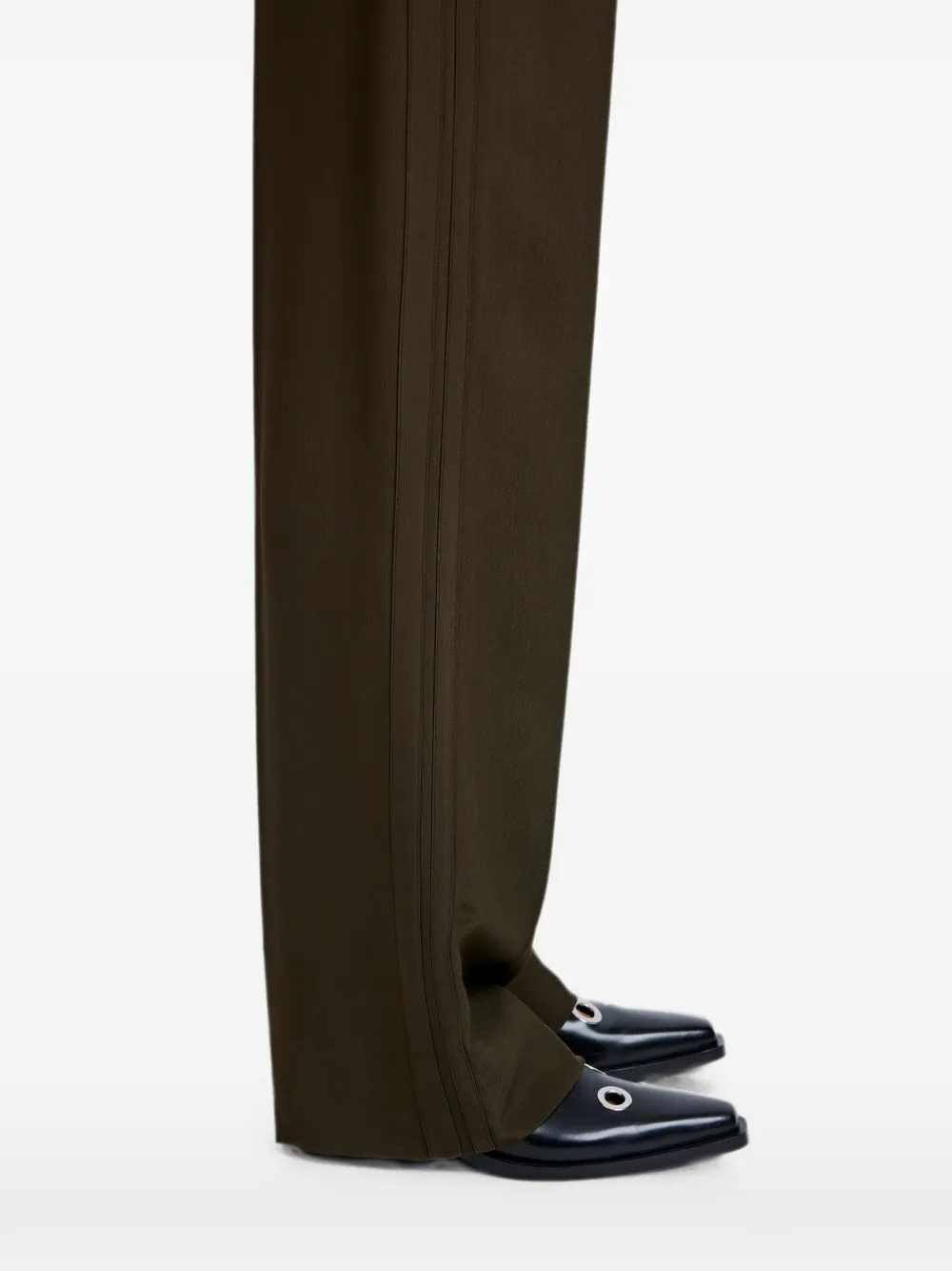 Proenza Schouler Lien broek van eco gehamerde viscose Bruin