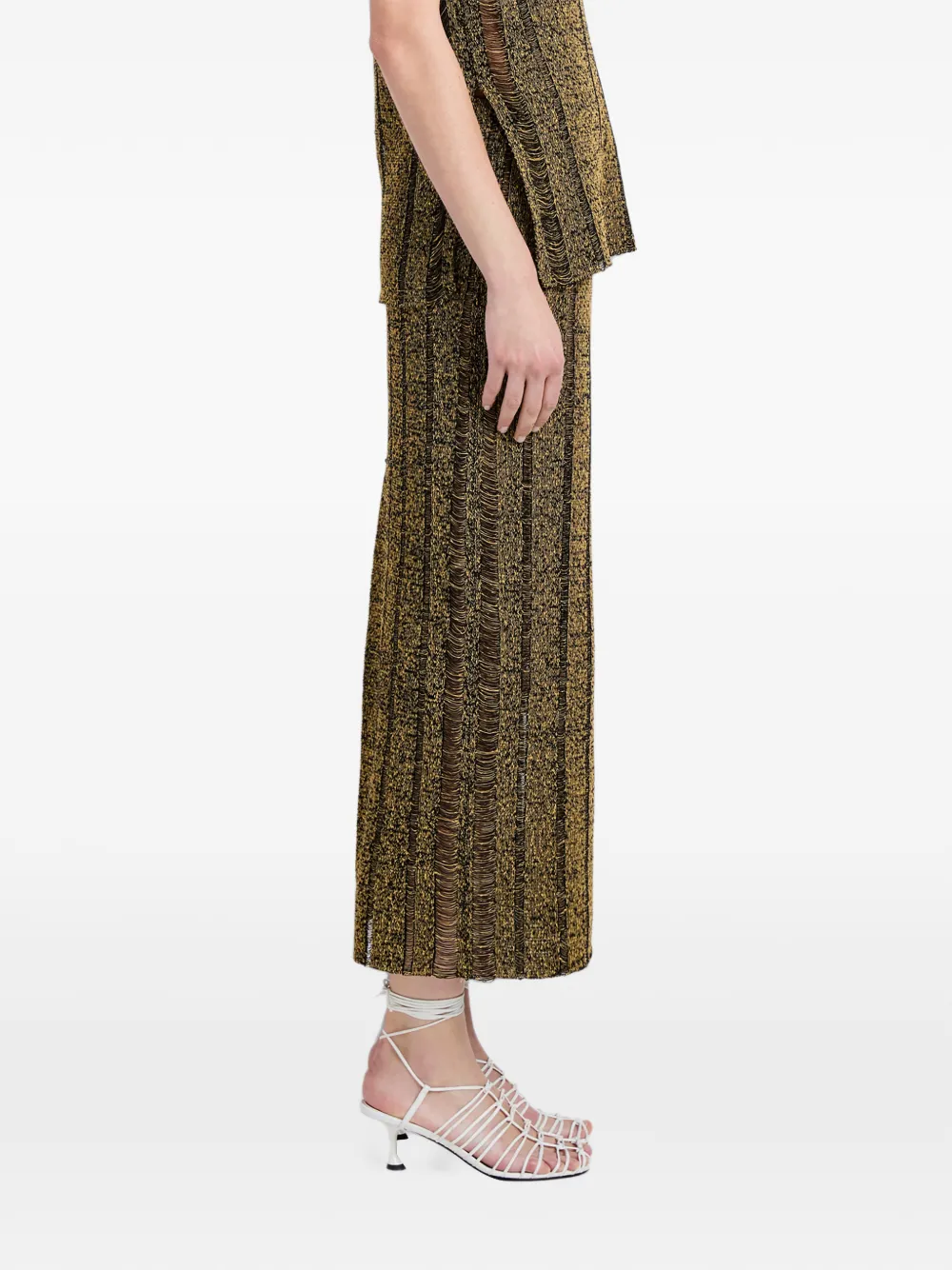 Proenza Schouler Maelle tweed rok Goud