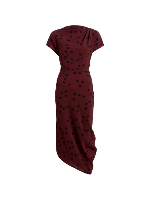 Proenza Schouler Ren dress in printed dot stretch viscose