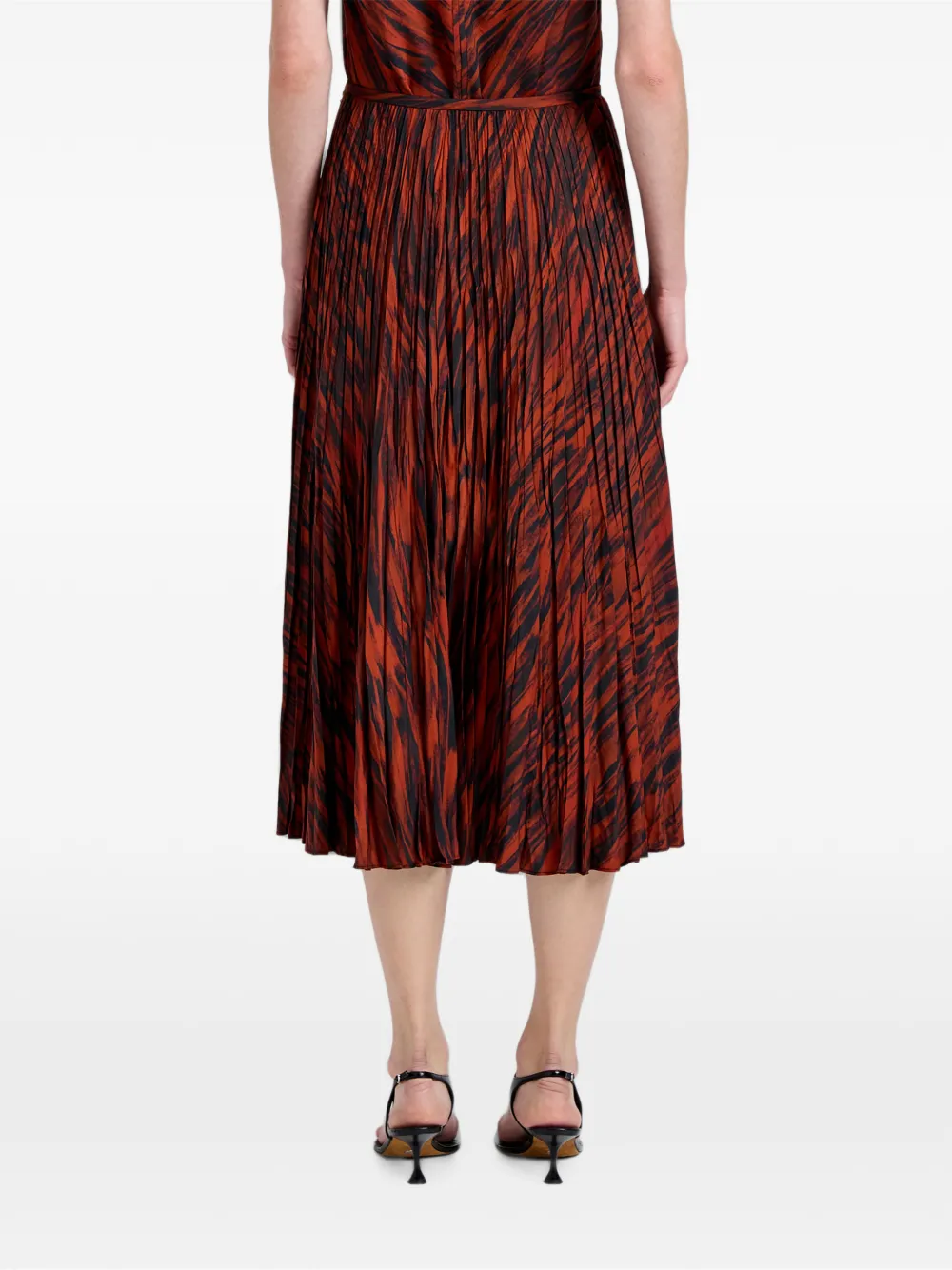 Proenza Schouler White Label Runa twill rok met print Bruin