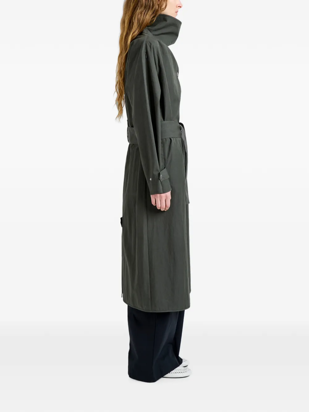 Proenza Schouler White Label Corey trenchcoat van gewassen katoen Groen