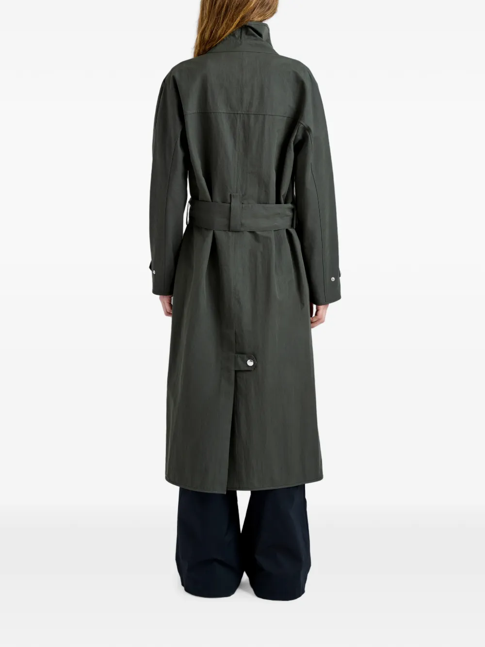 Proenza Schouler White Label Corey trenchcoat van gewassen katoen Groen