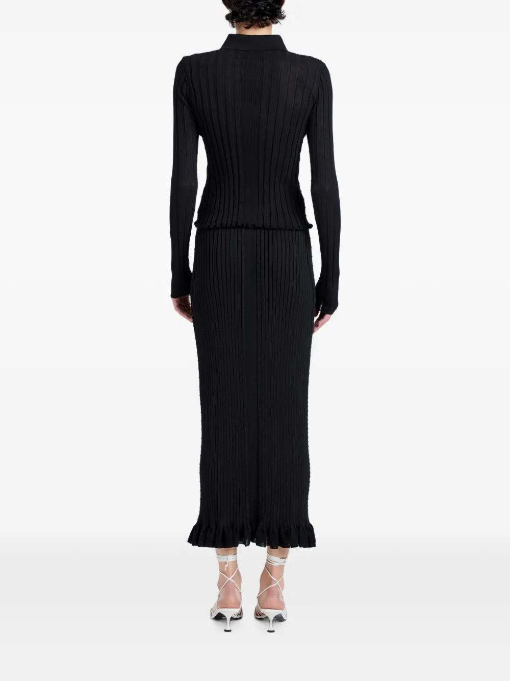 Proenza Schouler Monet gebreide top Zwart