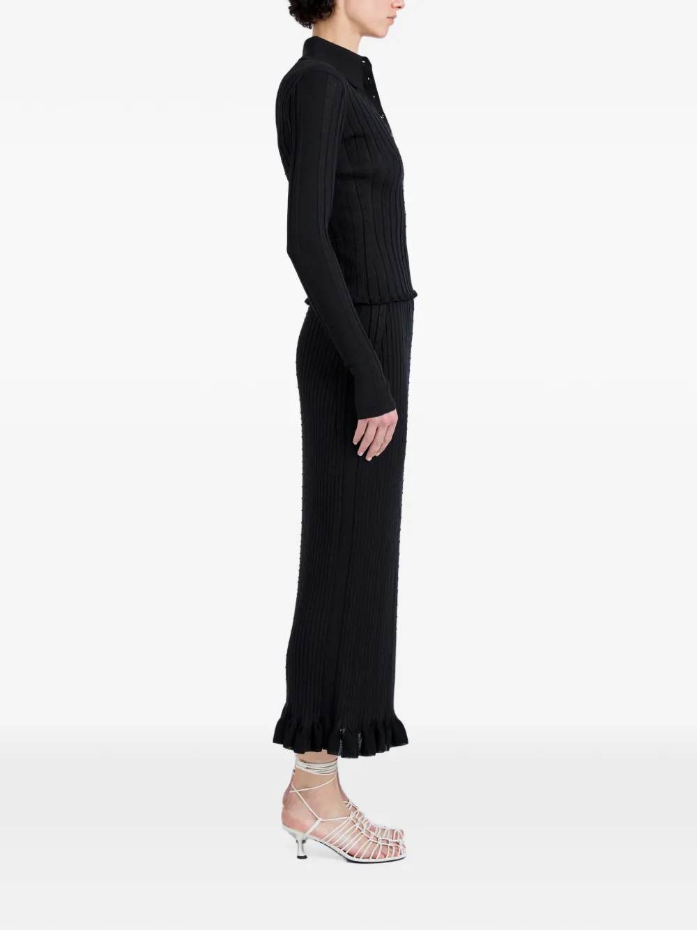 Proenza Schouler Monet gebreide top Zwart