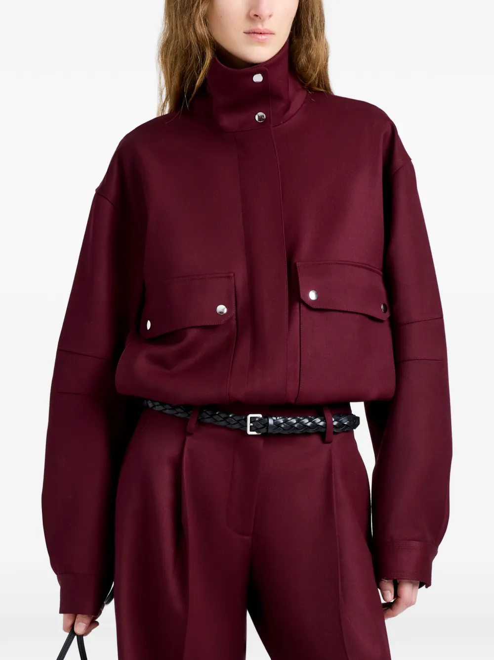 Proenza Schouler Aviva bomberjack met elastische taille Rood