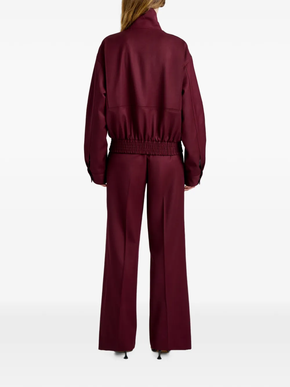 Proenza Schouler Aviva bomberjack met elastische taille Rood