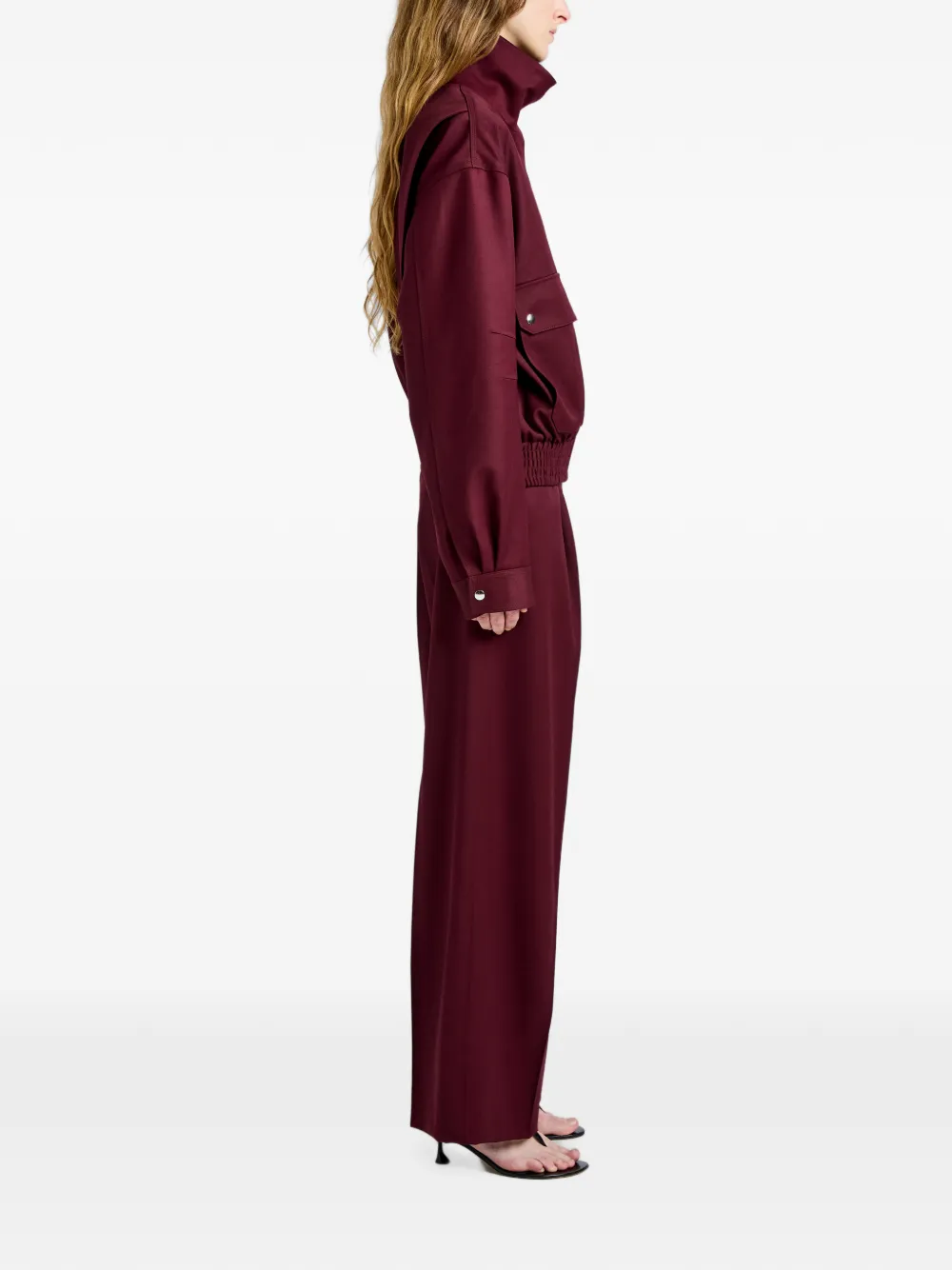 Proenza Schouler Aviva bomberjack met elastische taille Rood