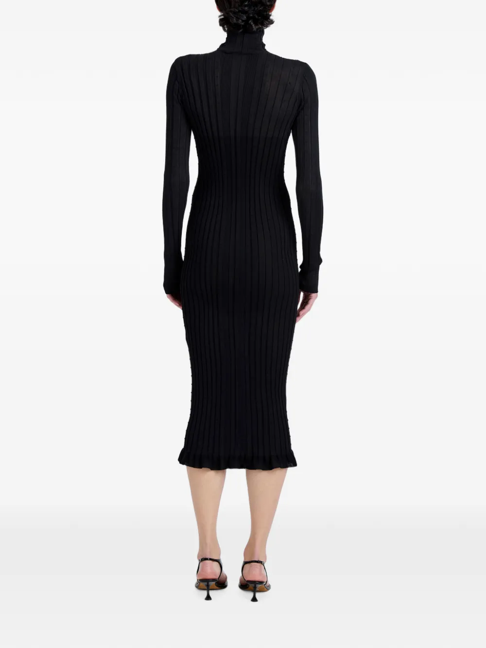 Proenza Schouler Monet gebreide jurk Zwart
