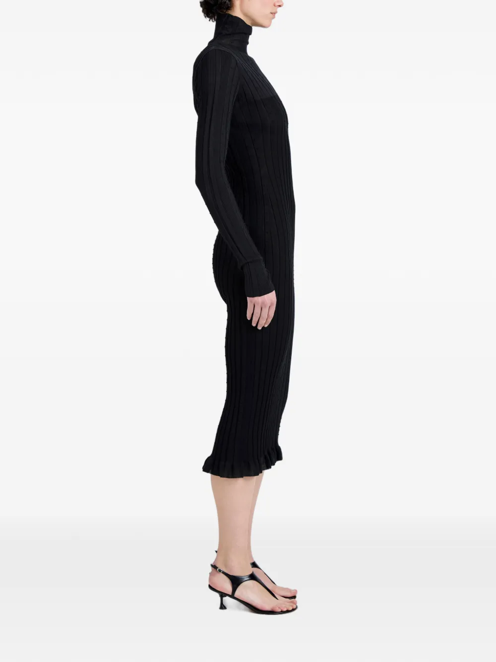 Proenza Schouler Monet gebreide jurk Zwart