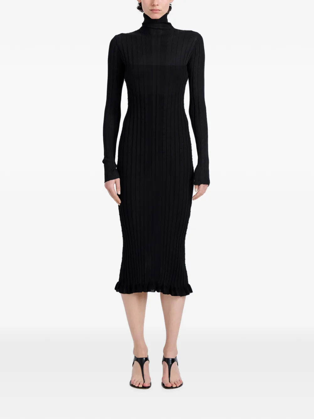 Proenza Schouler Monet gebreide jurk Zwart
