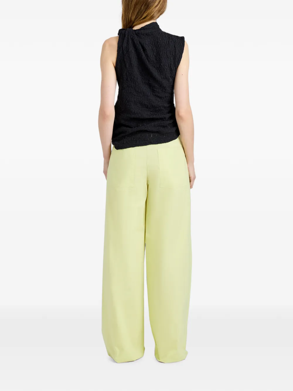 Proenza Schouler White Label Circe top van stretch-kant Zwart