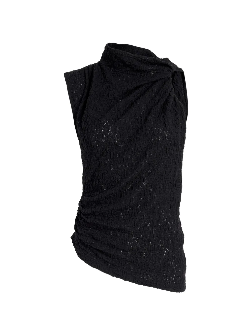 Proenza Schouler White Label Circe top in stretch-lace - Nero