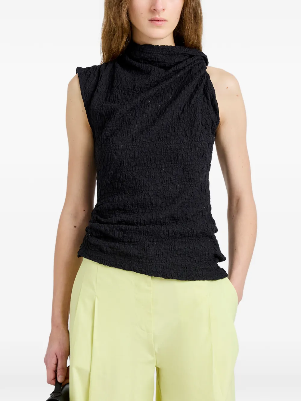 Proenza Schouler White Label Circe top van stretch-kant Zwart
