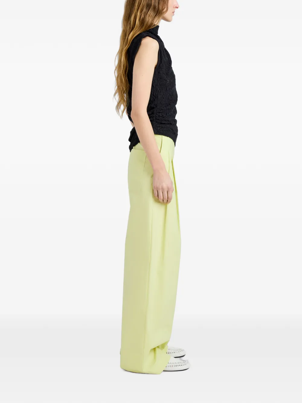 Proenza Schouler White Label Circe top van stretch-kant Zwart