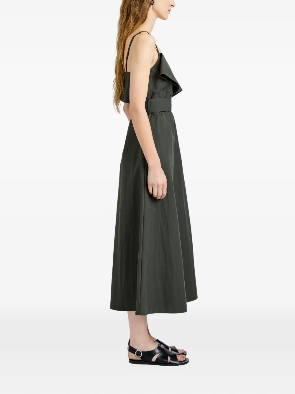 Proenza Schouler White Label Reign jurk van gewassen katoen Groen