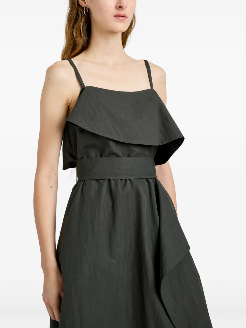 Proenza Schouler White Label Reign jurk van gewassen katoen Groen