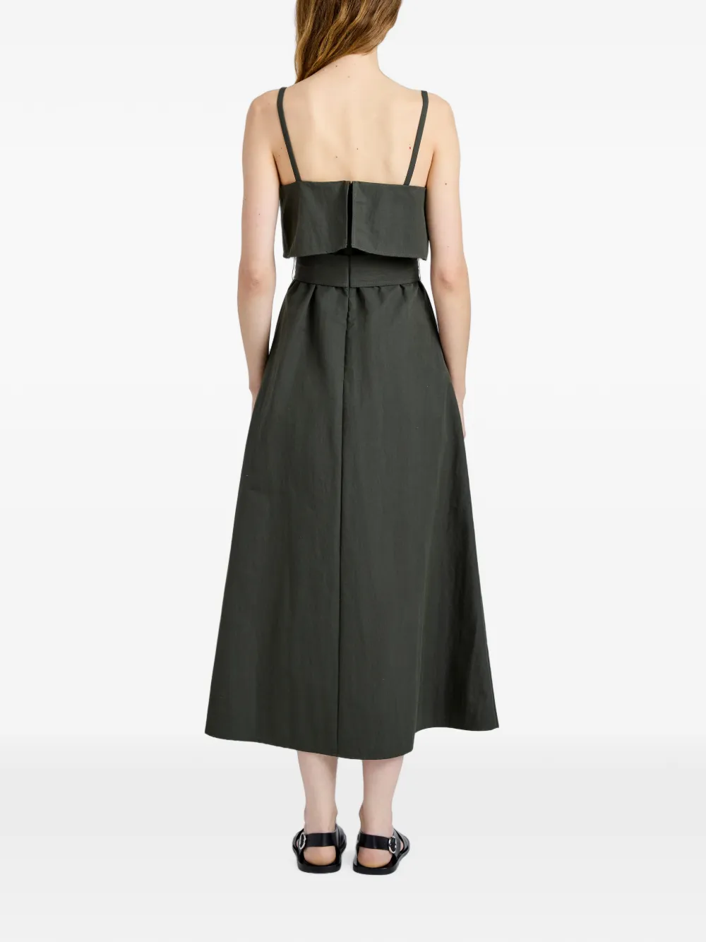 Proenza Schouler White Label Reign jurk van gewassen katoen Groen