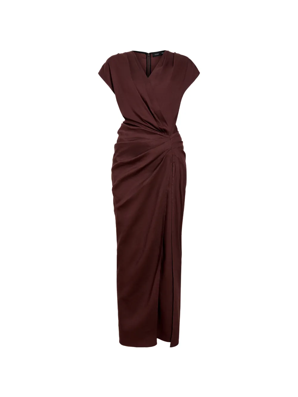 Proenza Schouler Bettina dress in eco stretch viscose linen - Brown