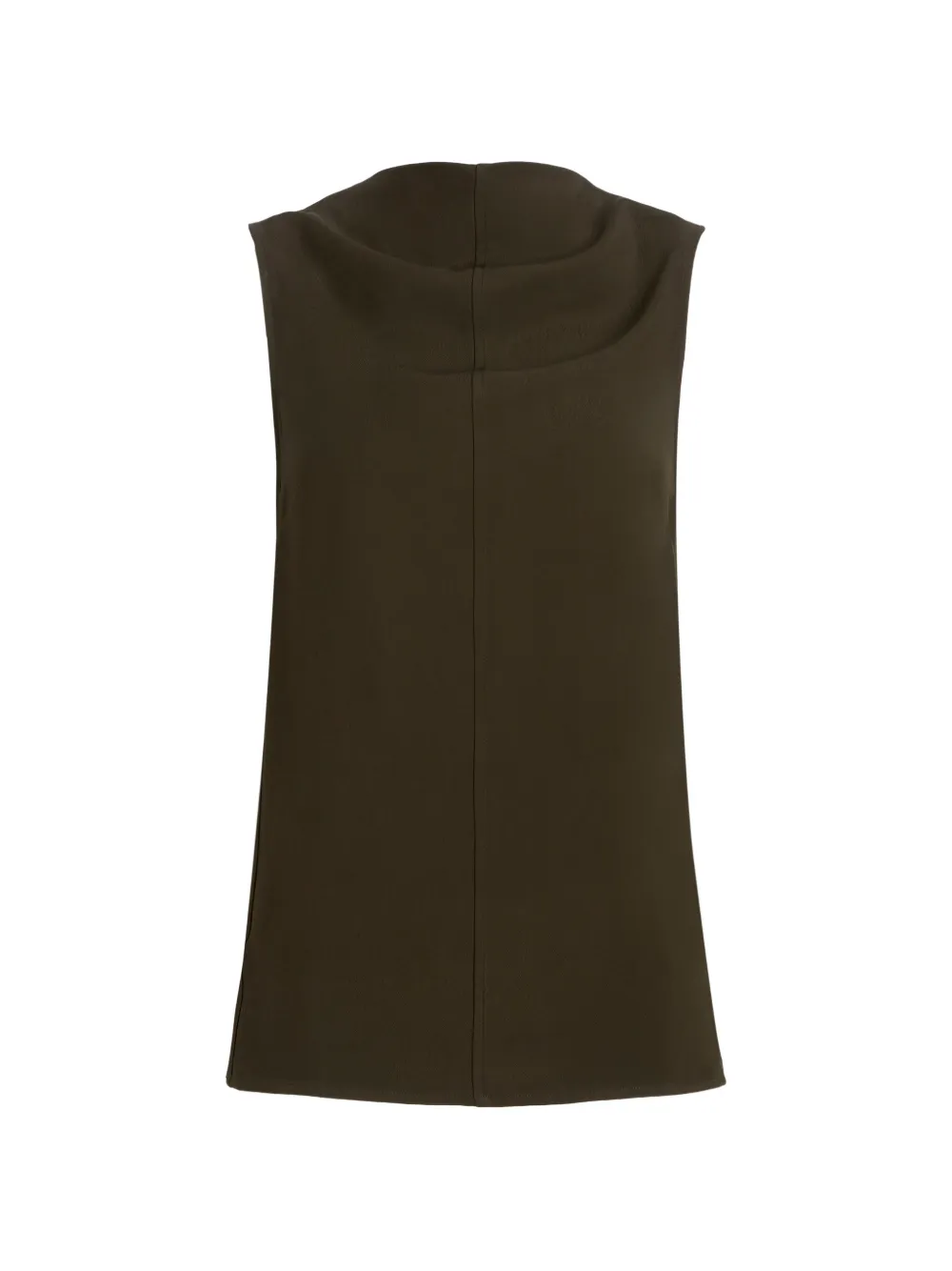Proenza Schouler Defni top in eco hammered viscose - Verde