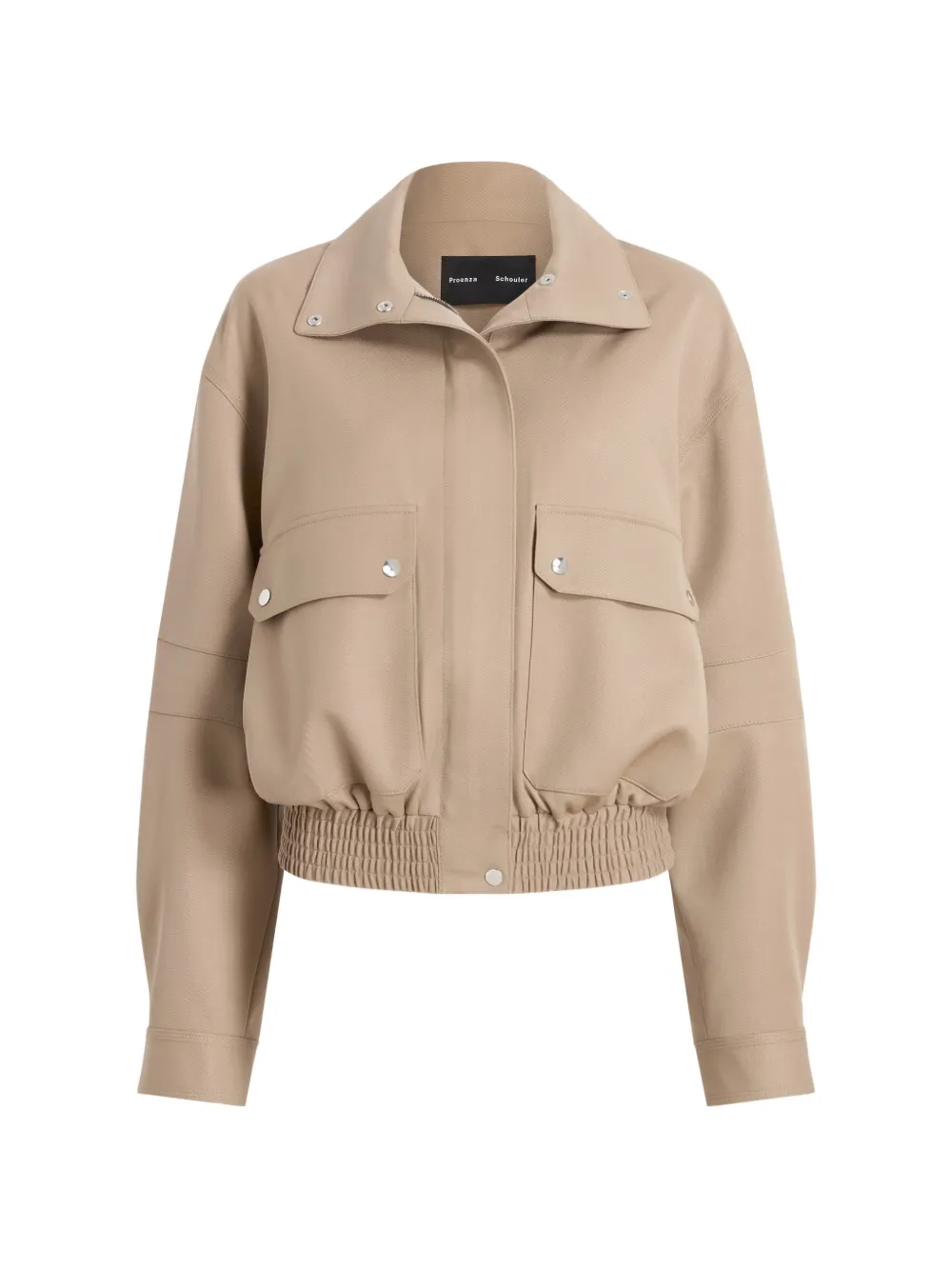 Proenza Schouler Aviva jacket in wool gabardine - Toni neutri