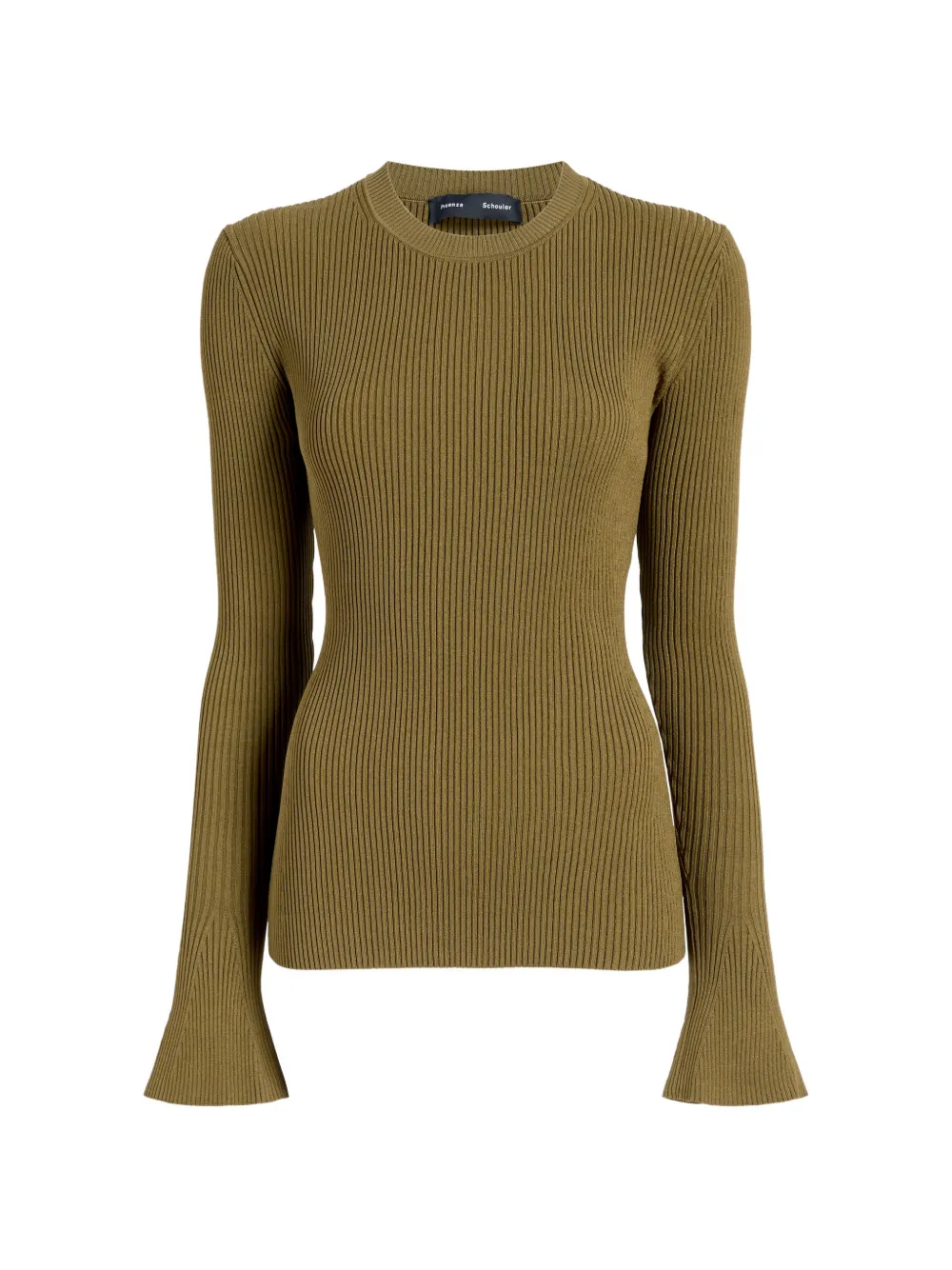 Proenza Schouler Nir top in silk viscose - Verde
