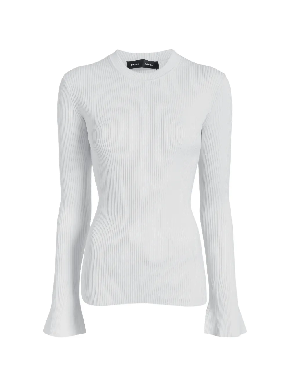 Proenza Schouler Nir top in silk viscose - Bianco