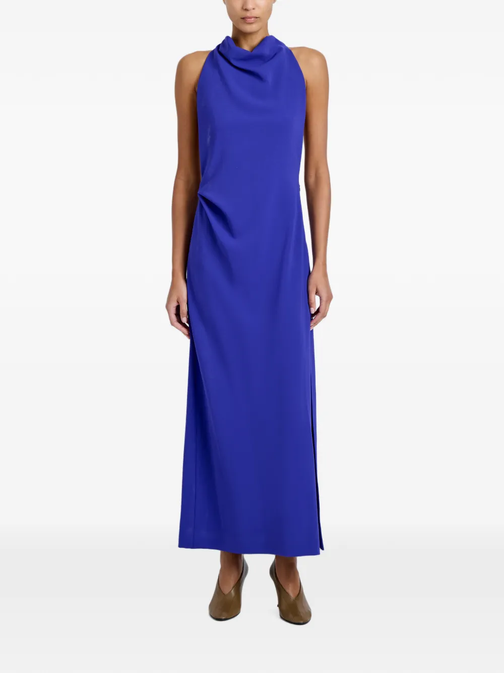 Proenza Schouler Selena jurk van matte dubbele crêpe Blauw