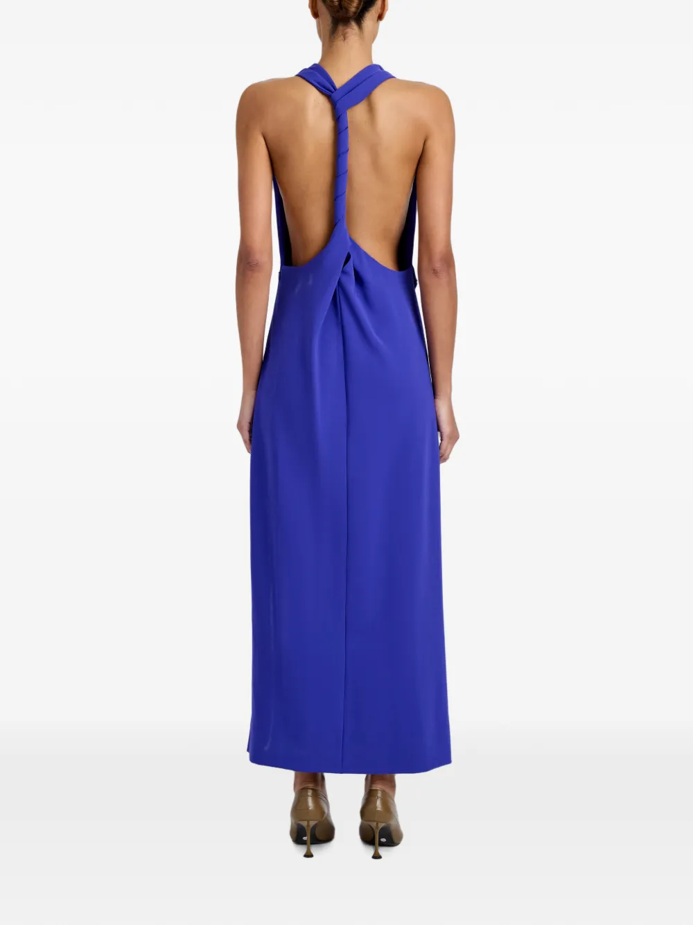 Proenza Schouler Selena jurk van matte dubbele crêpe Blauw