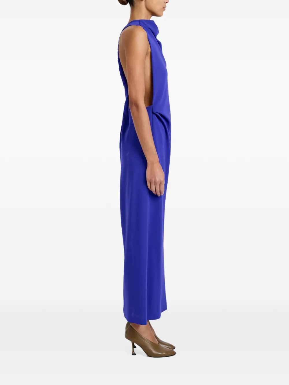 Proenza Schouler Selena jurk van matte dubbele crêpe Blauw