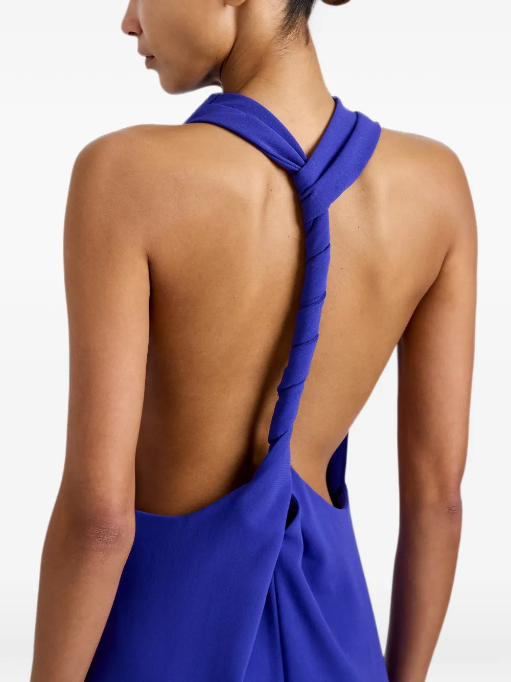 Proenza Schouler Selena jurk van matte dubbele crêpe Blauw
